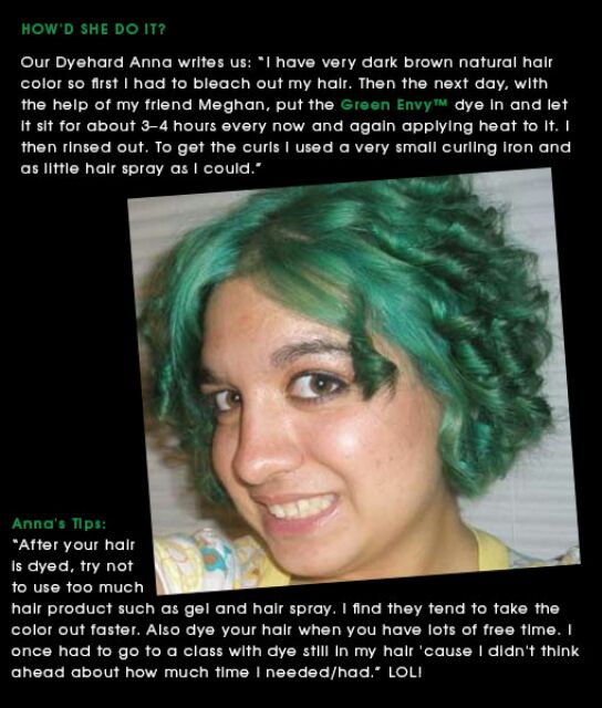 Green Envy ● Manic Panic  Semi-Permanent Green Hair Dye - ilovetodye