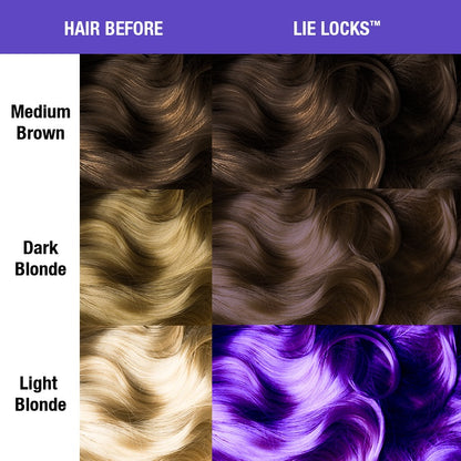 Lie Locks ● Manic Panic Semi-Permanent Blue-Violet Hair Dye - ilovetodye