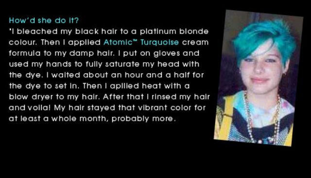 Atomic Turquoise ✌︎︎ Manic Panic Hair Dye