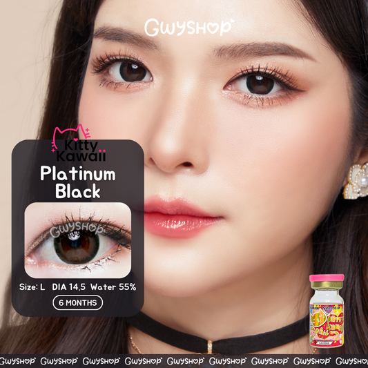 Platinum Black Doll Eye ☆ Kitty Kawaii