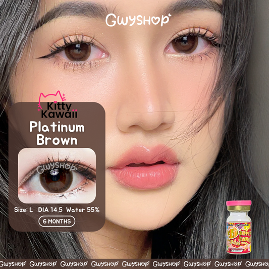 Platinum Brown Doll Eye ☆ Kitty Kawaii