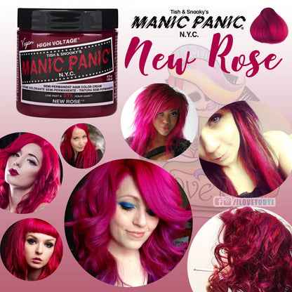 New Rose ● Manic Panic  Semi-Permanent Magenta Hair Dye - ilovetodye