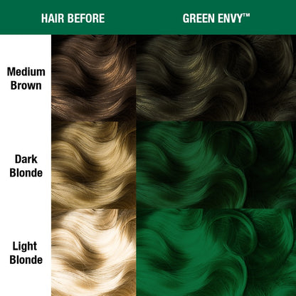 Green Envy ● Manic Panic  Semi-Permanent Green Hair Dye - ilovetodye