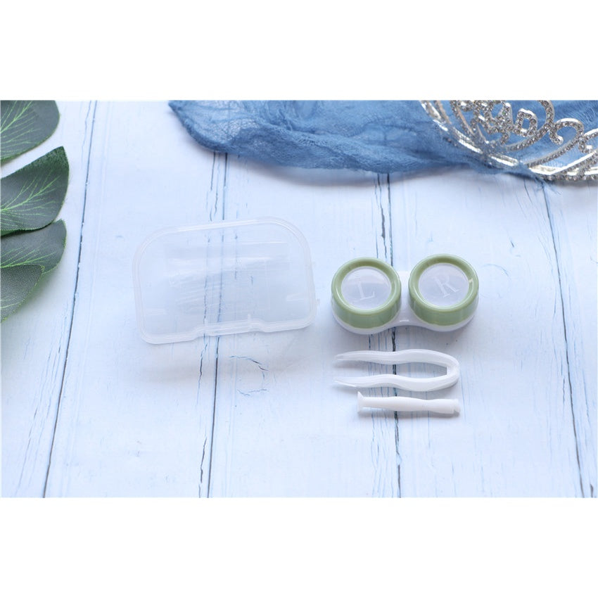 1 Pair Color Pastel Lens Case ☆ Contact Lens Travel Kit | Gwyshop