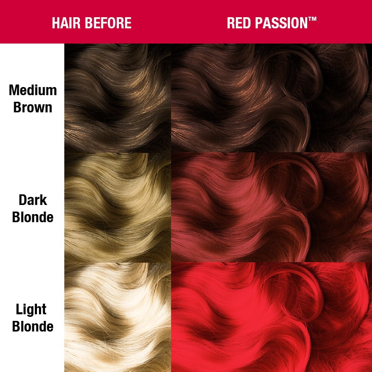 Red Passion ● Manic Panic Semi-Permanent Red Hair Dye - ilovetodye