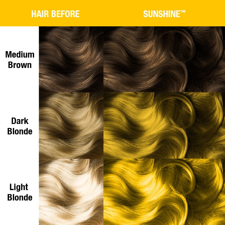 Sunshine ● Manic Panic  Semi-Permanent Yellow Hair Dye - ilovetodye