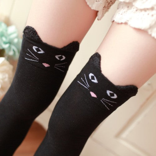 Cat Over the Knee Socks