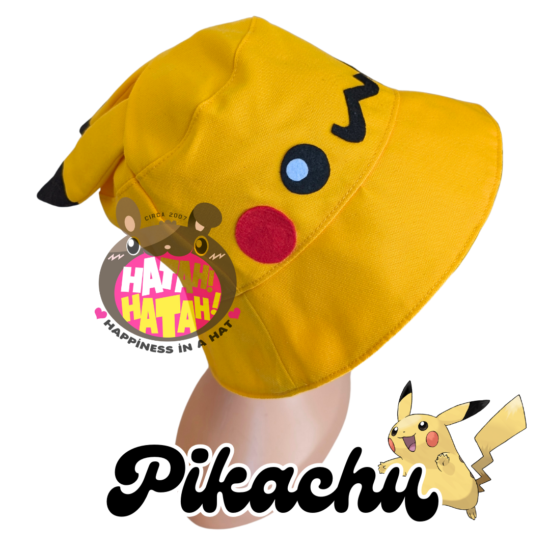 Pikachu Bucket Hat 𖹭 Hatah Hatah