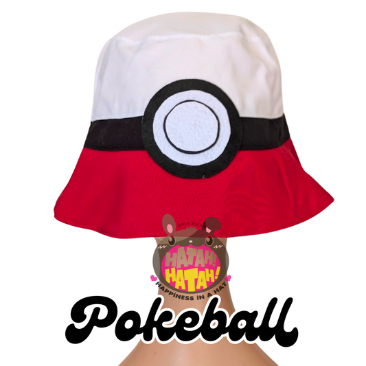 Pokeball Bucket Hat 𖹭 Hatah Hatah