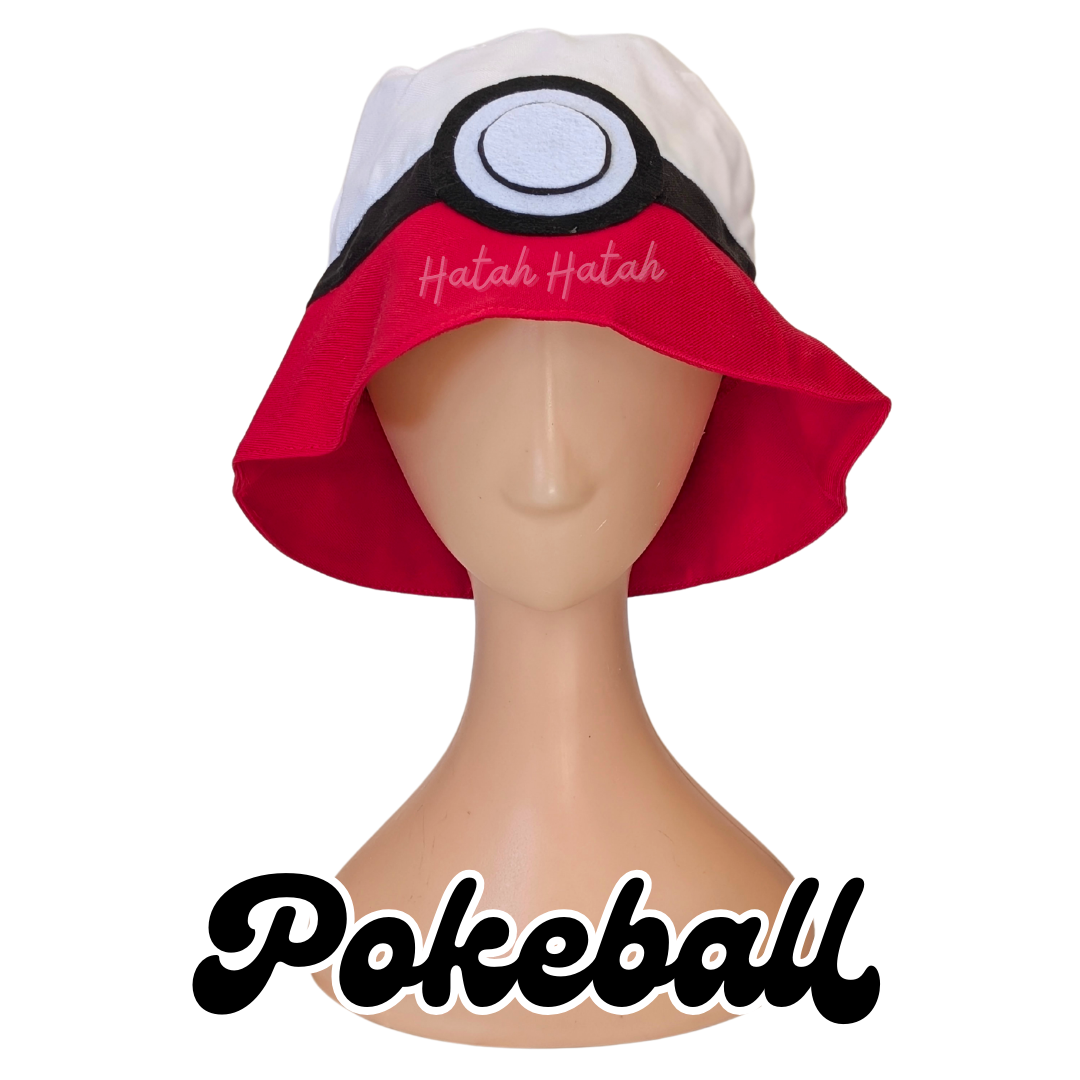 Pokeball Bucket Hat 𖹭 Hatah Hatah