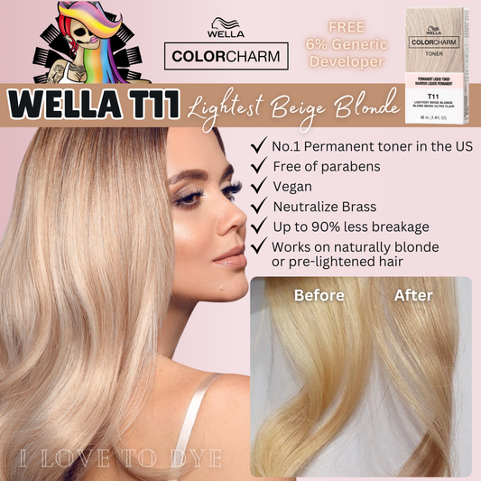 Wella Colorcharm Permanent Liquid Toners - T11 Pale Yellow