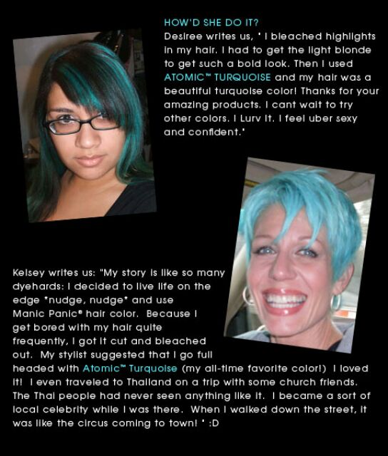 Atomic Turquoise ✌︎︎ Manic Panic Hair Dye