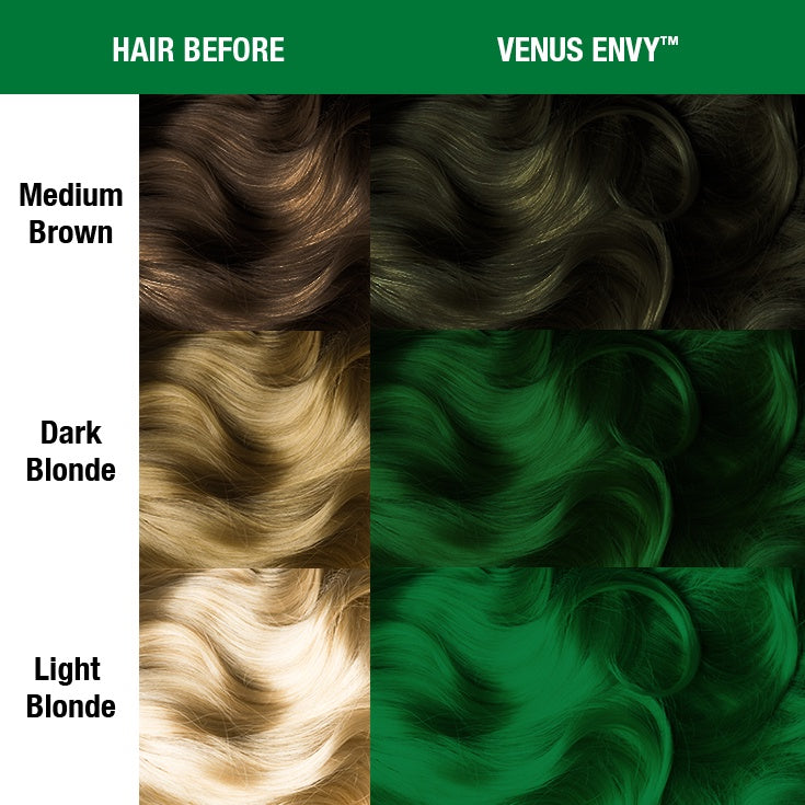 Venus Envy ● Manic Panic  Semi-Permanent Green Hair Dye - ilovetodye