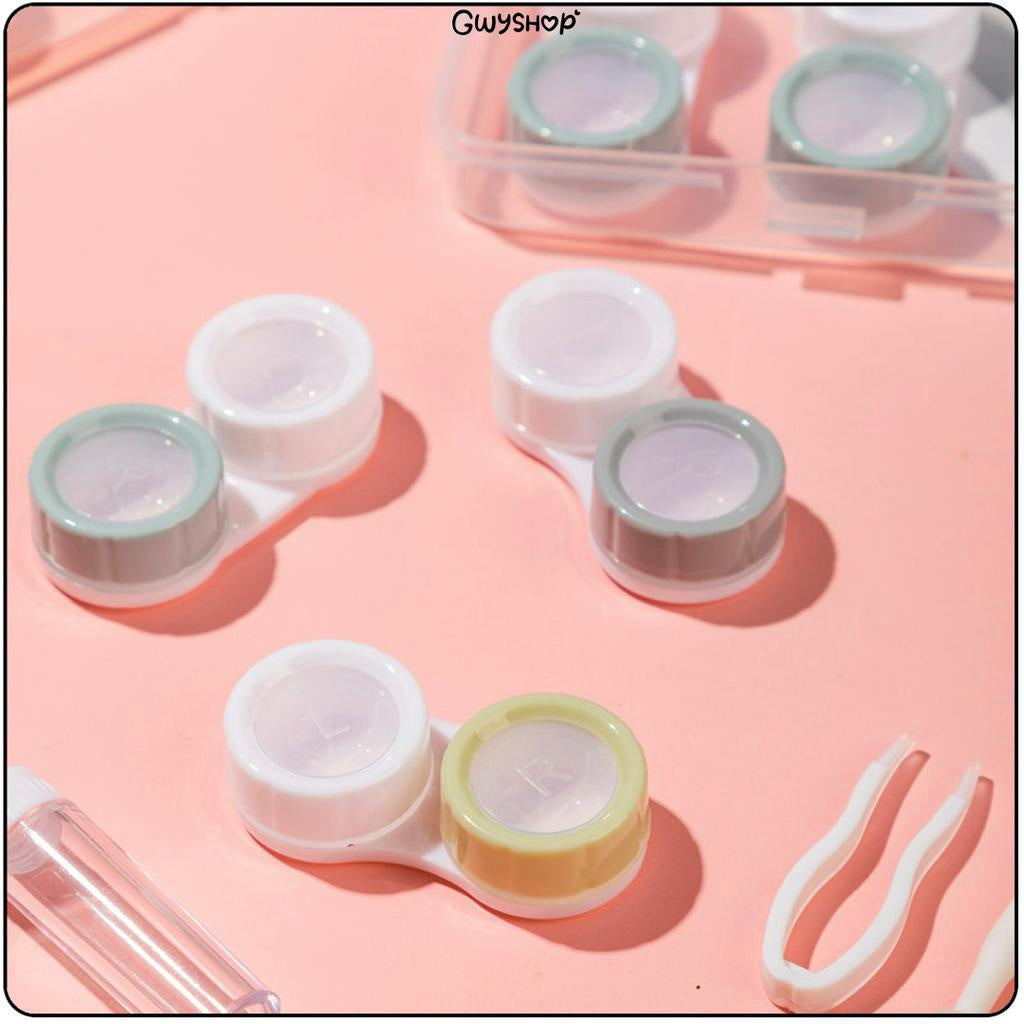 3 Pairs Circle Transparent ☆ Contact Lens Travel Kit | Gwyshop