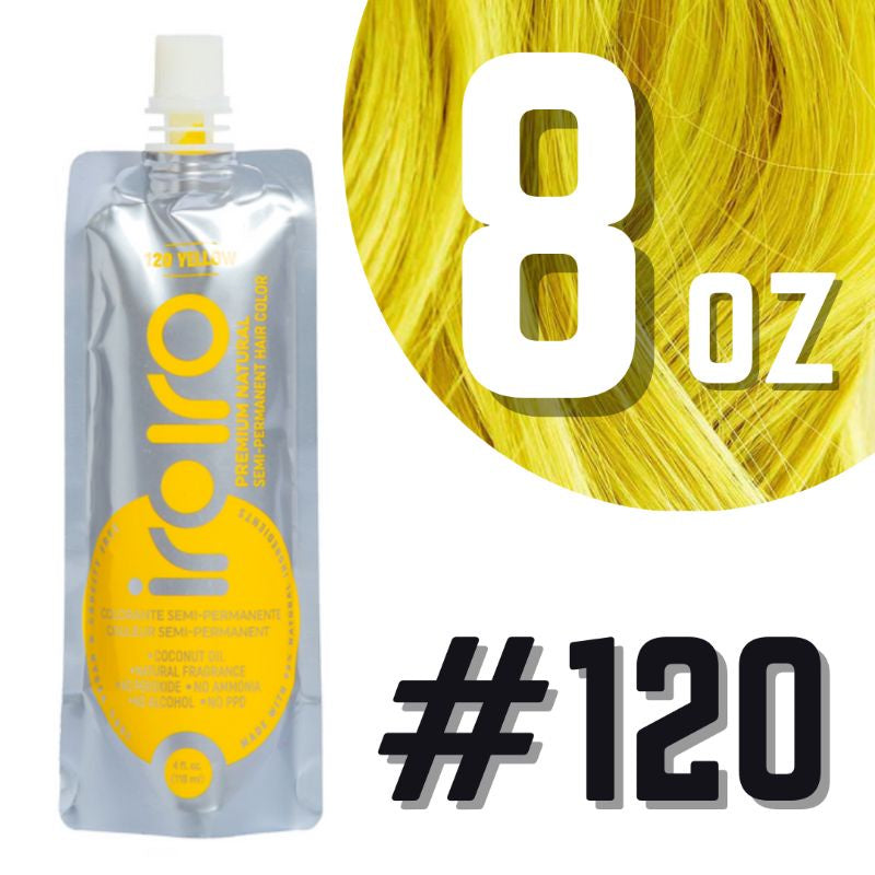 Iroiro 120 YELLOW Natural Vegan Cruelty-Free Semi-Permanent Hair Color