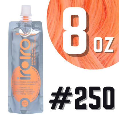 Iroiro 250 Peach Pastel Vegan Cruelty-Free Semi-Permanent Hair Color