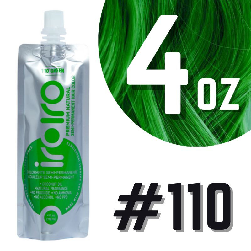 Iroiro 110 GREEN Natural Vegan Cruelty-Free Semi-Permanent Hair Color