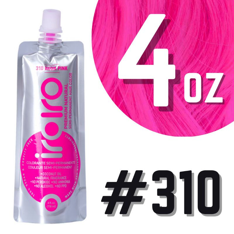 Iroiro 310 UV Reactive  Neon Pink Semi-Permanent Hair Color