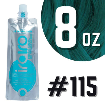 Iroiro 115 EMERALD GREEN Natural Vegan Cruelty-Free Semi-Permanent Hair Color