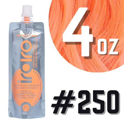 Iroiro 250 Peach Pastel Vegan Cruelty-Free Semi-Permanent Hair Color