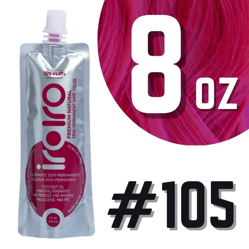 Iroiro 105 PLUM Natural Vegan Cruelty-Free Semi-Permanent Hair Color