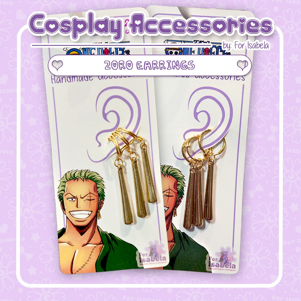 [For Isabela] Zoro Cosplay Earring Clip Cuff Genshin Impact Handmade