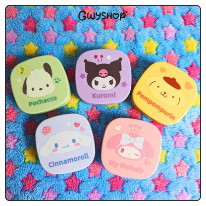 Sanrio Kuromi Pompompurin Pochacco My Melody Cinnamon Roll Contact Lens Travel Kit | Gwyshop